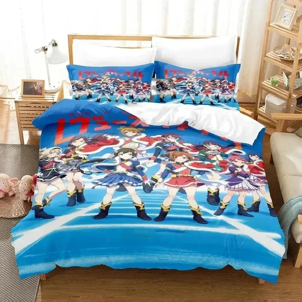 Anime Revue Starlight 3D NEW Duvet Cover Pillowcase Bedding Set Adult Boy Girl Bedroom Decoration Children Single Double Large