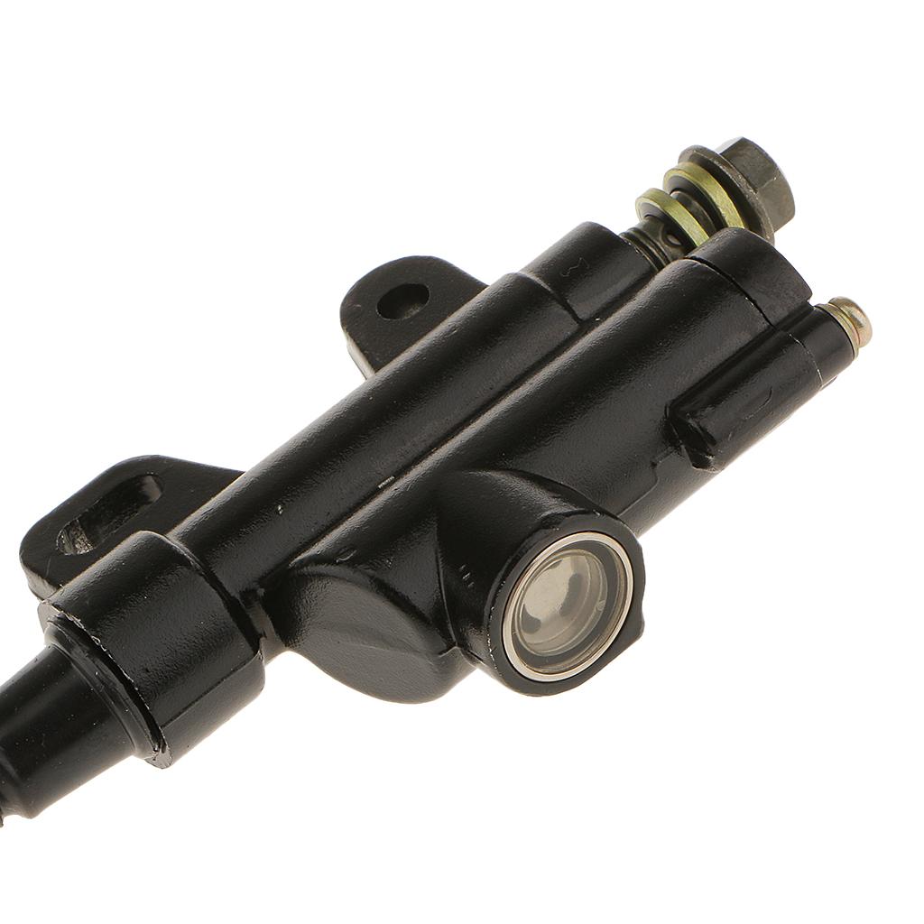 Motorcycle Rear Brake Pump Hydraulic Aluminum Master Cylinder Universal Replacement for Pit Bike ATV Dirtbike