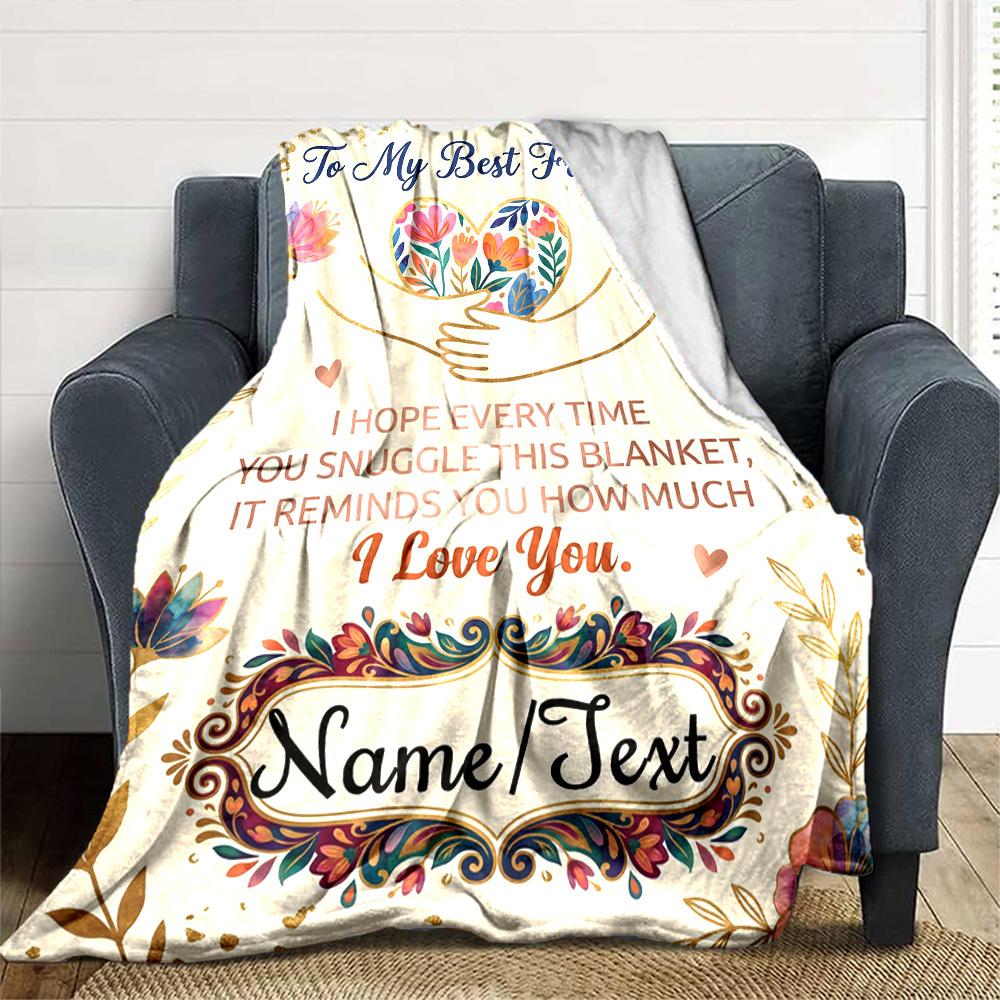Love Friendship Blanket Blanket Warmthful Decor Great For Sofa Couch Office Bed Picnics Four Seasons Multipurpose Digital Print Birthday Christmas
