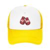 Father's Day 1 Dad Boxing Gloves Mesh Trucker Hat Casual  Unisex Cooling Mesh-back Snapback Cap Adjustbale For Casual Wear