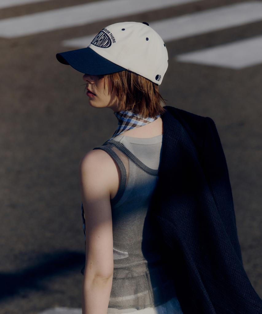 Teulaepighamoni Deep Shape Round Logo Ballcap_Navy