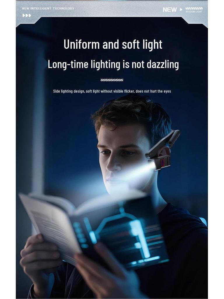 Leichte Multifunktionale Angelstirnlampe mit Zerlegbarem Outdoor-Sensor und Leistungsanzeige