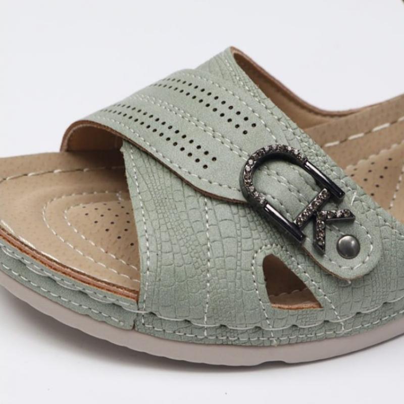 Melting Brown Women Wedge Heel Sandals Vacation Sandals