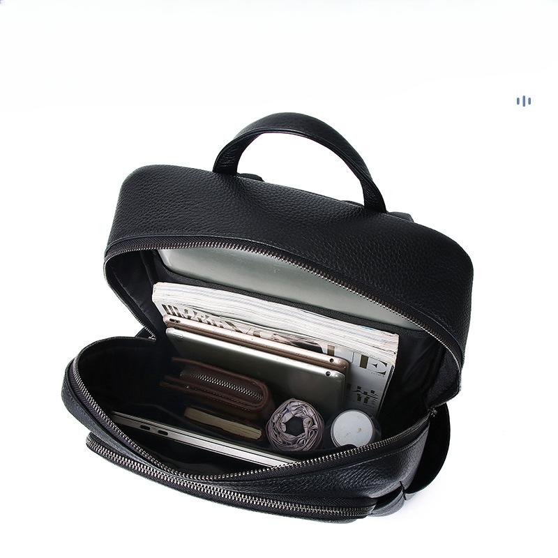 Travel Backpack, Business Backpack Trendy Design Commuting Top-grain Cowhide Backpack