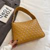 Fashion Sling Handbags Shopper Bag Rivets Design Hobo Shoulder Bags 2024 Black Punk Style Underarm Shoulder Handbag And Purse