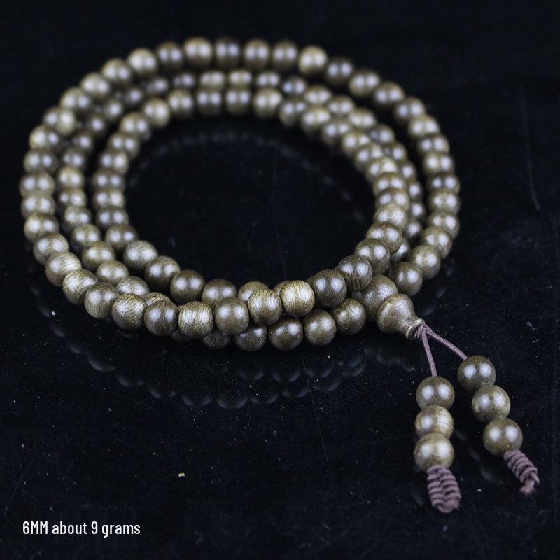 Indonesian Kalimantan Agarwood Prayer Beads Bracelet - 108 Beads - Unisex Jewelry