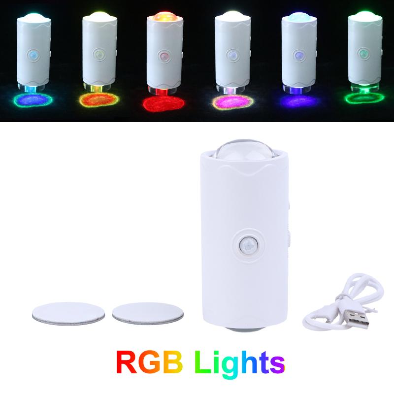 Rechargeable Led Night Light With Motion Sensor Dimmable Wall Lamp Indoor Ambient Lighting For Corridor Stair Entryway Closet