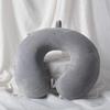 Solid Color U-Shaped Neck Pillow for Travel, Car, Office, or Napping - Cervical Support & Customizable Gift Option