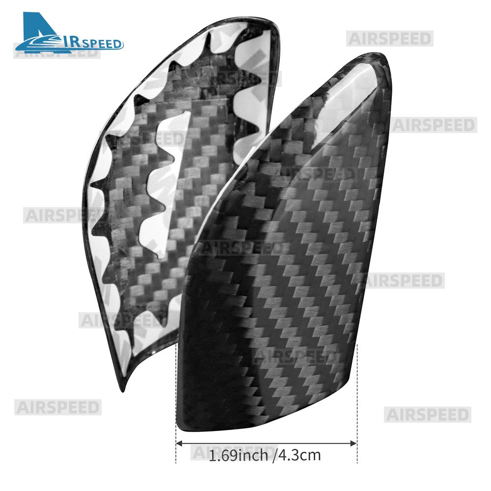 Real Dry Hard Carbon Fiber Sticker For Subaru Crosstrek/Impreza 2024 2025 2026 LHD RHD Car Gear Shift Knob Interior Cover