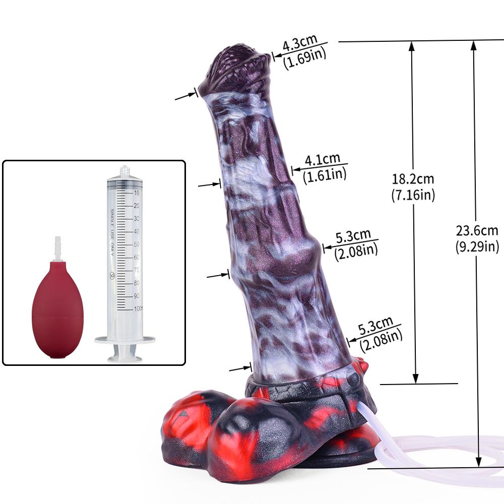 Horse Squirting Dildo Anal Plug Silicone Ejaculation Penis Fantasy Sex Toys for Women Men BDSM G-spot Prostate Massage Large-sized Dildos Masturbator