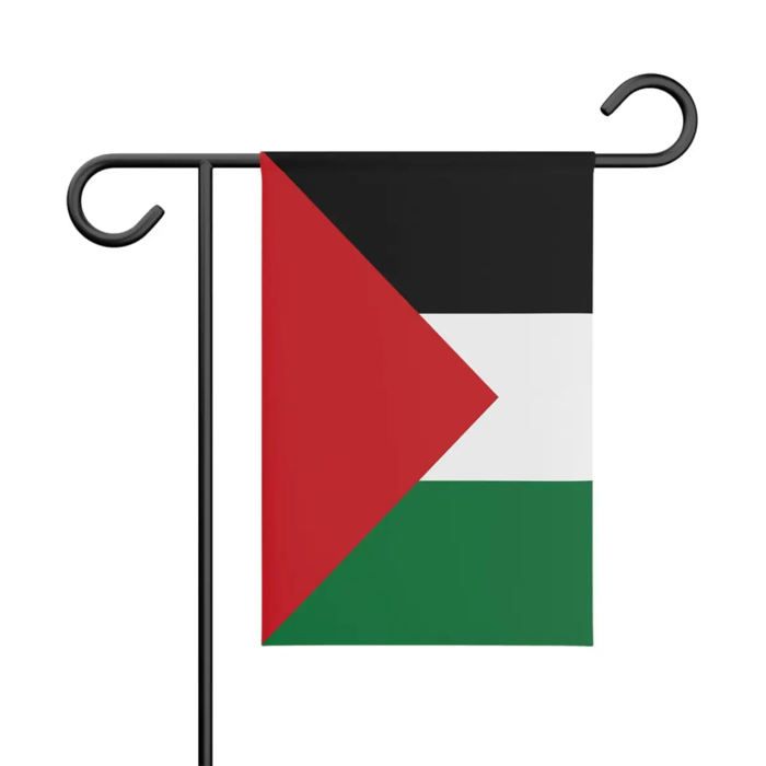 Flagg - Palestina - 32 x 47,5 cm - Polyester - Dobbeltsidig trykk - Utehage
