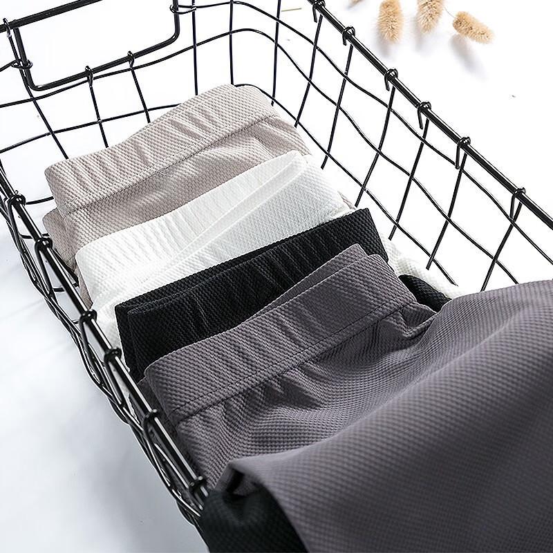 Lansha Women's Ice Silk High-Waist Cropped Leggings