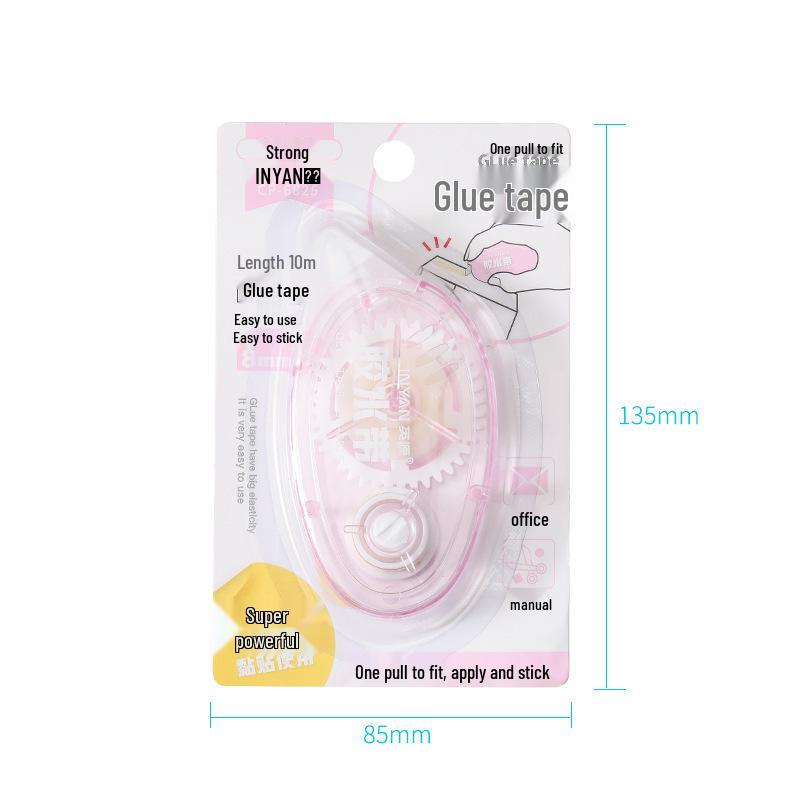Double-Sided Transparent Dot Tape: High Viscosity Correction Tape, Cute Student Stationery