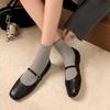 Fashion 2025 New Retro Women Flat Shoes Fashion Square Toe Ladies Casual  Lightweight and Comfortable High Quality Leather Shoes