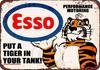 Esso Tiger Motor Oil Vintage Reproduction Metal Sign