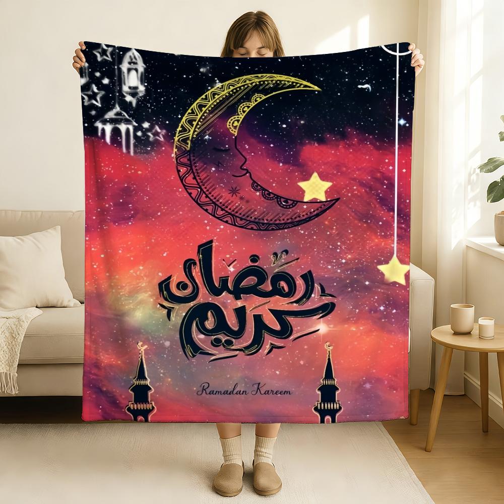 Islam Muslim R-Ramadan Kareen Blanket Soft and Skin Friendly For Couch Bed Napping Bedspread All Seasons Comforter
