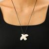 Exquisite White Ceramic Peace Dove Necklace For Women Vintage Dove Pendant Sweater Chain  Party Jewelry Accessories Gift