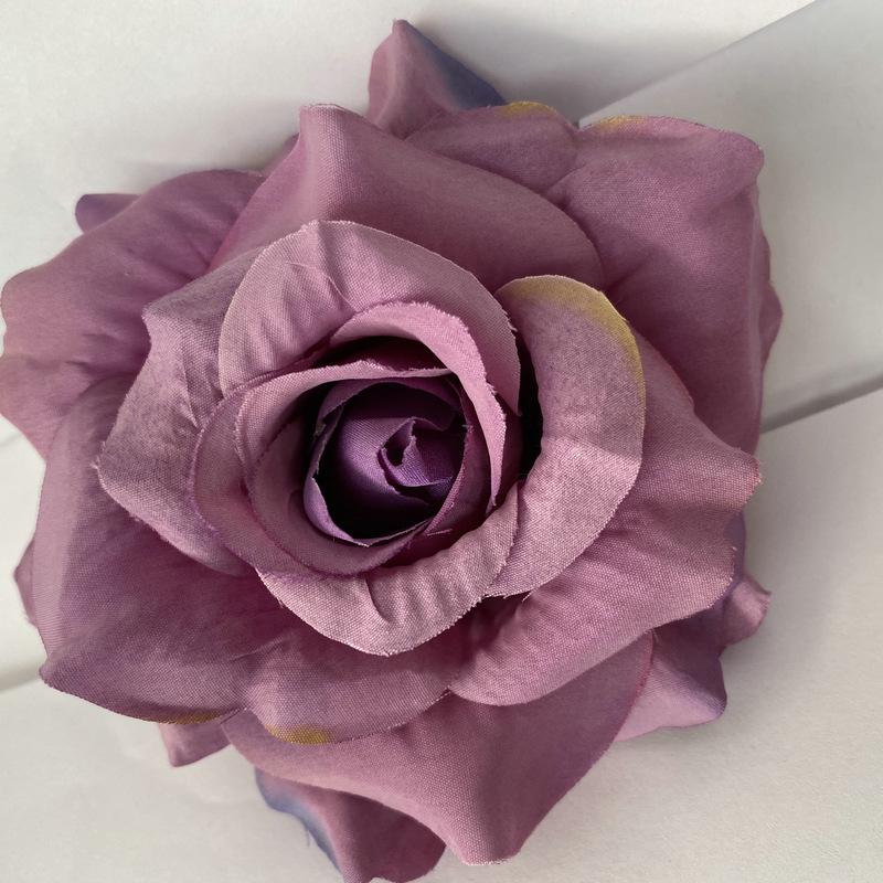 11cm Large Rose Head Imitation Flower Home Garden Potted Wedding Artificial Flower Wall Background Decorative Cloth Flower