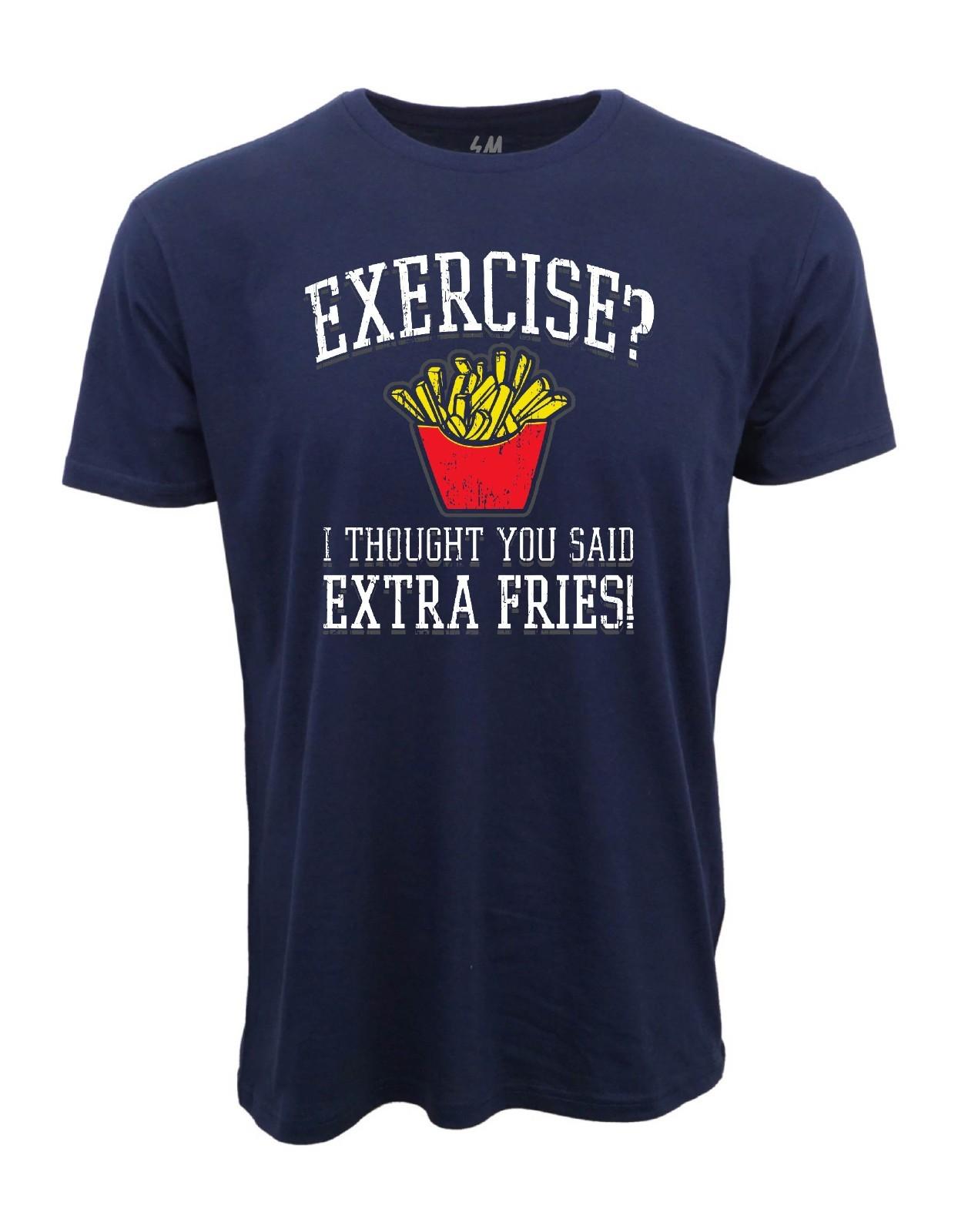 EXERCISE HUMOR FUNNY GRAPHIC T SHIRT XL