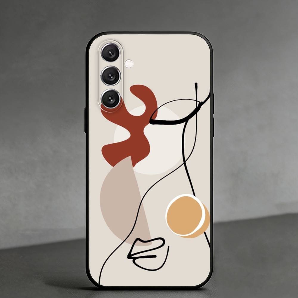 

M-Modern minimalist abstraction Phone Case For Samsung Galaxy A91,80,73,72 ,71,53,52,32 ,31,22,21s,20,Soft Black Case Samsung a20s