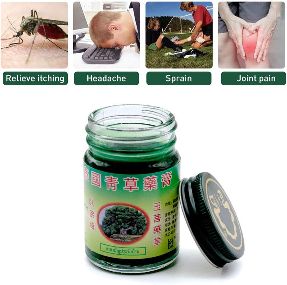 Set of 2 Thai Green Balms – 2 X 50g – Muscle, Joint & Sprain Relief