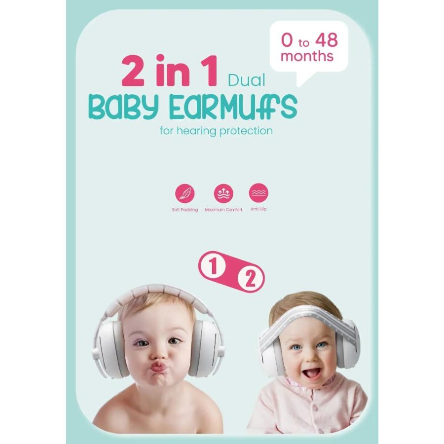 New Baby Ear Protection for Babies and Toddlers Noise Reduction Earmuffs Baby Headphones Against Hearing Damage Improves Sleep