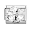 Fashion Cherry Flower Heart Star Dreamy Shiny Zircon Y2K Italian Charm Links Fit 9mm Bracelet Stainless Steel DIY Making Jewelry