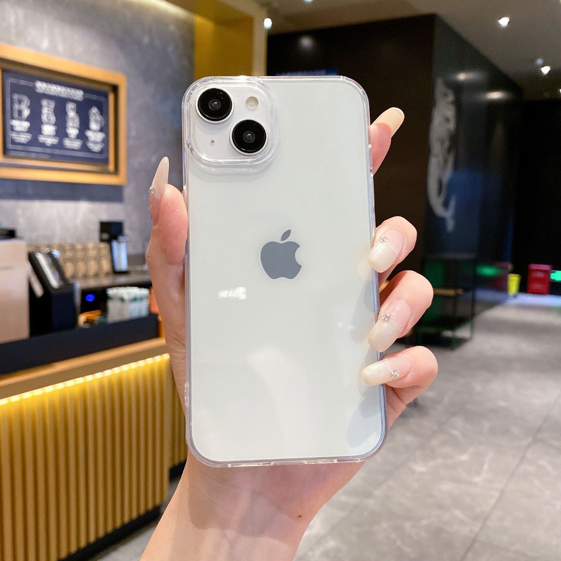 

Simple Solid Color Transparent Suitable for IPhone16promax Apple 13 Mobile Phone Case 15pro Color Tpu Soft Shell 14 Apple 16E