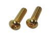 Cf Posh 811830-035 24K Plated Stainless Steel Hex Socket Button Cap Bolts M8-P1.25 X35, 2 Pieces