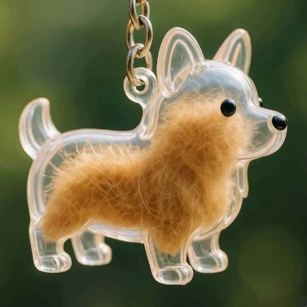 Handmade Rabbit Hair Storage Box Dog Hair Storage Container  Backpack Charm