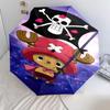 1 PC Automatic Folding Umbrella - One Piece Tony Tony Chopper Pattern Portable Foldable Design With 8 Ribs Christmas Birthday Gifts