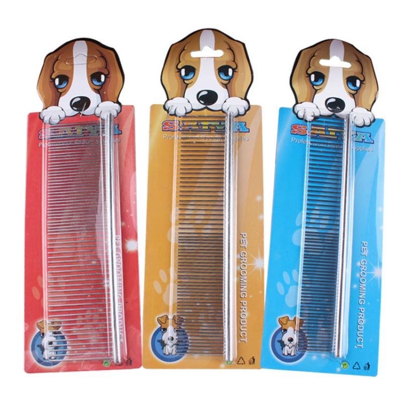 Pet Comb, Pet Dog Grooming Comb, Pet Dog Stainless Steel Bar Comb, Dog Bar Comb