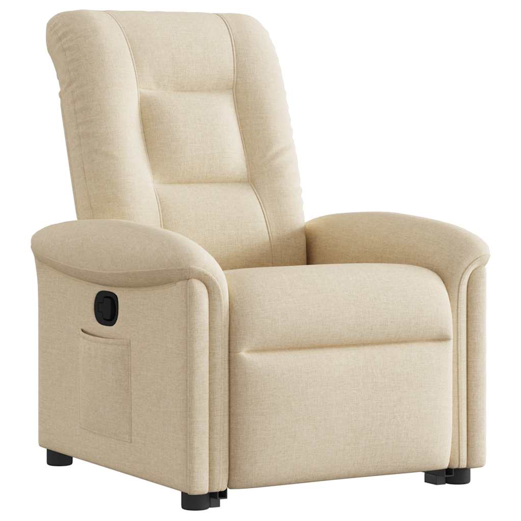 Recliner with Lift Assist Cream Fabric
