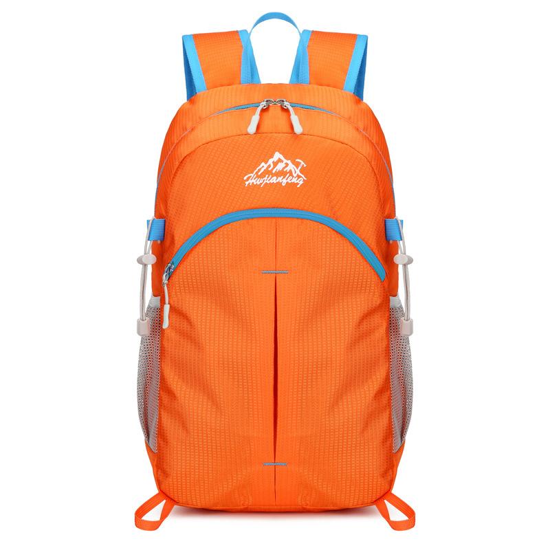 

Unisex ultralight Hiking Backpack Bag foldable Men And Women Outdoor Travel Cycling Backpack mountaineering nylon помаранчевий