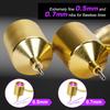 2Pcs Fine Line Fluid Writer Paint Applicator Pens with 0.5mm and 0.7mm Stem Tips for Wells, Drawing, Lettering Precision Automotive Paint Touch Up