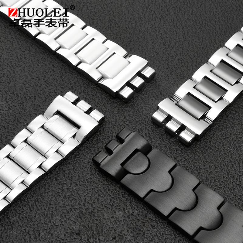 Para pulseira de metal de núcleo sólido Swatch corrente de relógio côncava convexa YCS Yas YGS relógio de aço masculino e feminino pulseira de cerâmica