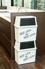 Heiwa Kogyo Stacking Trash Can Wide 30L Black