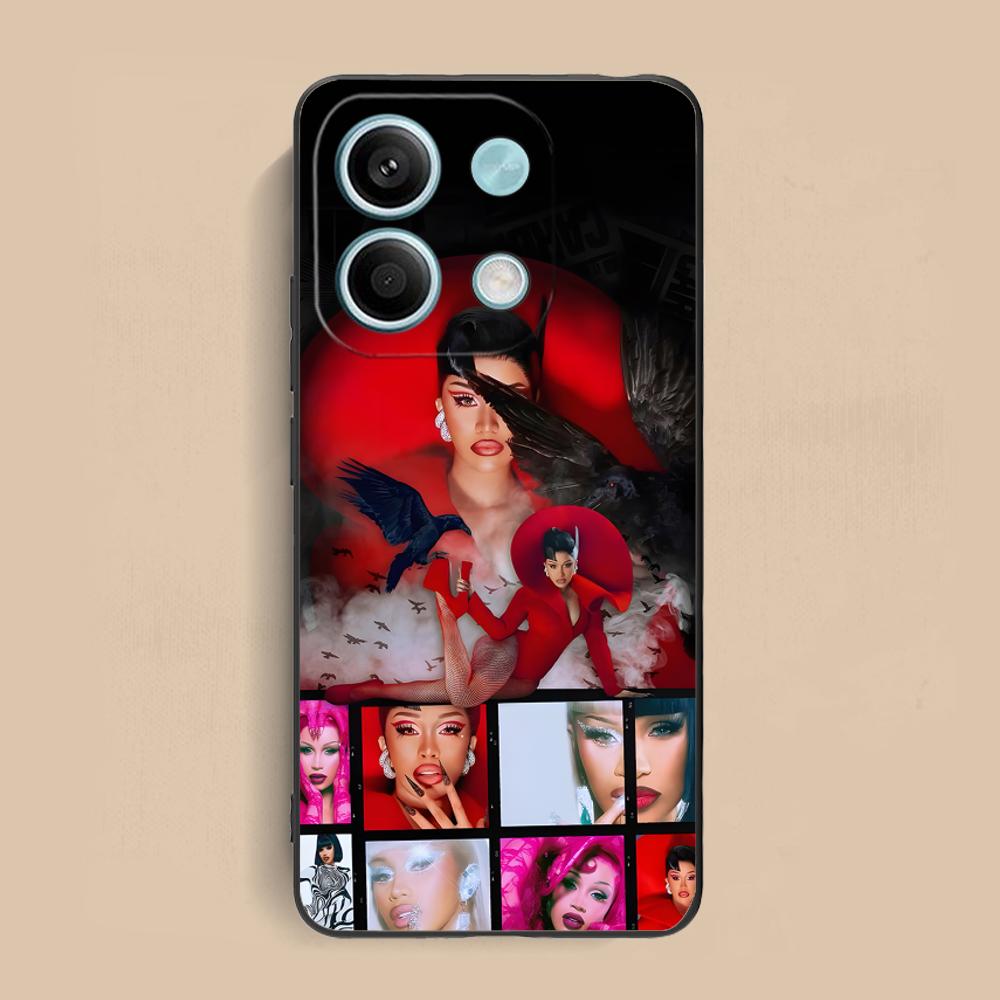 

Cardi B Matte TPU Mobile Phone Case for Xiaomi Redmi Note 14 13 12 11 S Pro Plus 4G 5G Colorful Printing Cover Redmi Note 11S 4G