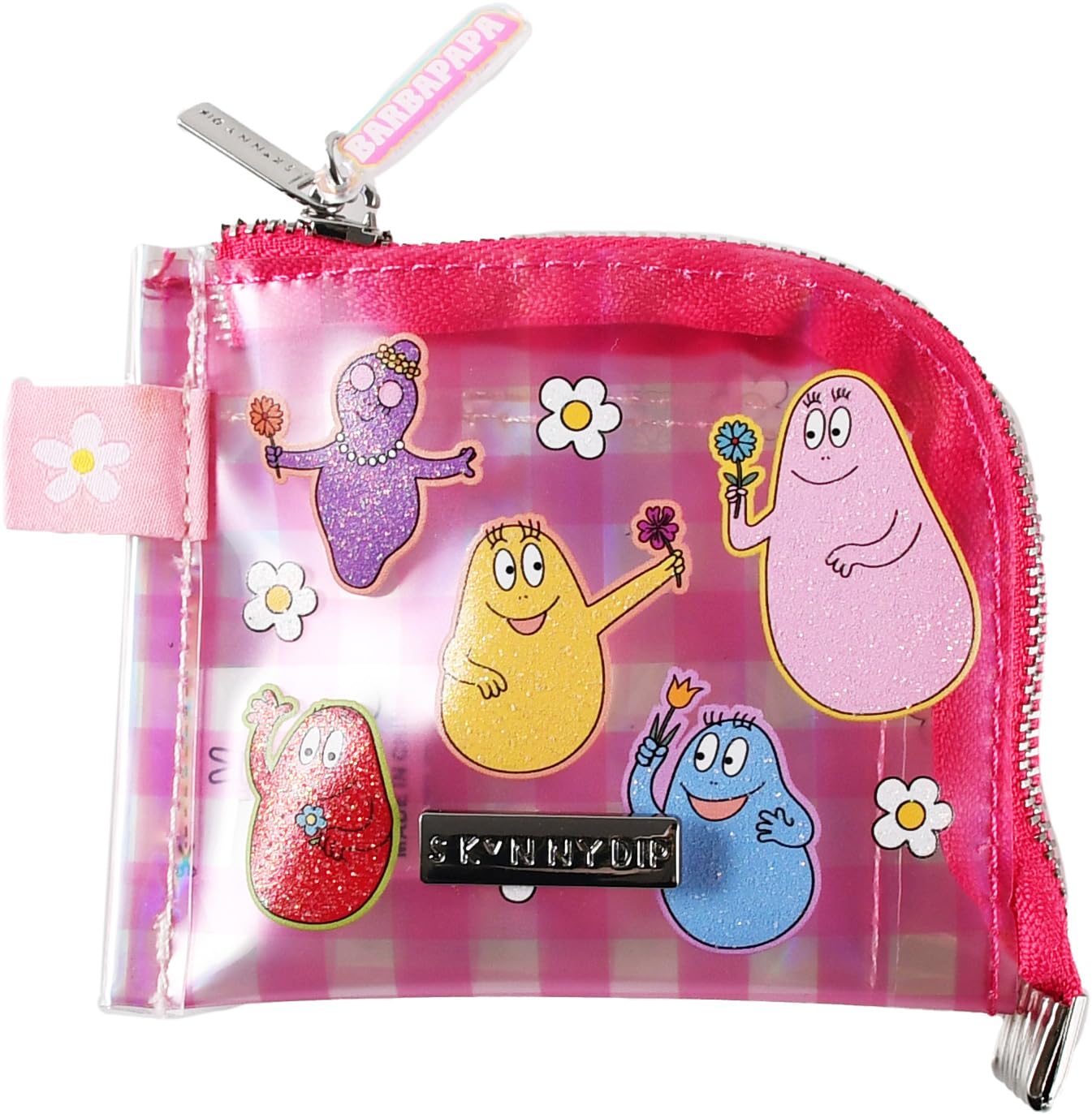 

Skinnydip Barbapapa Pink Check Mini Pouch, Coin Case, Card Case, 0715PKMF1