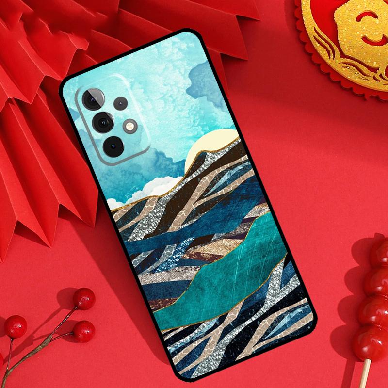 Gold Landscape painting Case For Samsung Galaxy M21 M31 M35 M12 M13 M14 M15 M06 M16 M36 M56 M53 M32 M52 M55 M34 M54