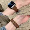 Horseshoe Buckle Small Waist Leather For Apple Watch Iwatch10 Representative With Apple Watch987Se