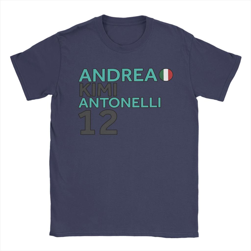 Mens Andrea Kimi Antonelli T Shirt 100 Cotton Clothing Leisure Short Sleeve Crew Neck Tee Shirt Plus Size TShirts