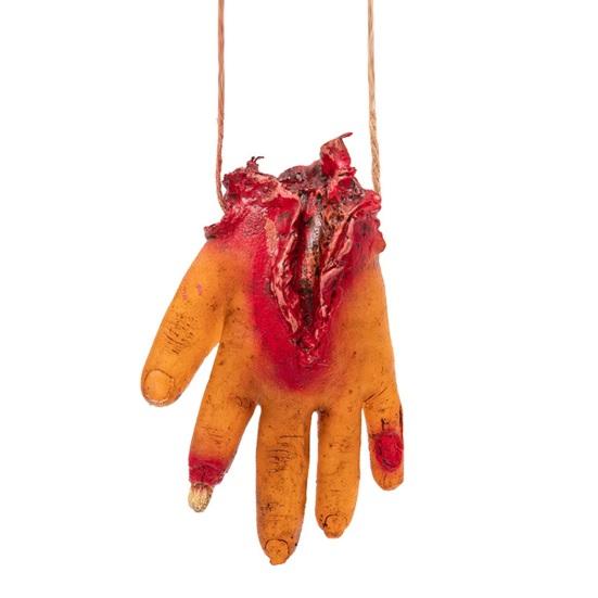 1/8Pcs Halloween Hanging Human Body Parts Decoration Simulation Broken Hands Legs Eyeballs Brain Heart