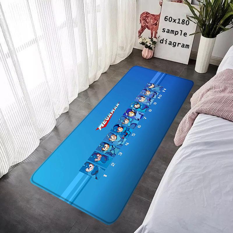 Interior Floor Mat Doormat Mega Man X8 Rockman Non-slip Foot Rug Rectangle Kitchen Carpet Bedroom Bedside Mats Home Decor
