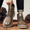 Martin Boots New Winter British Style Retro High-top Platform Leather Boots Short Boots