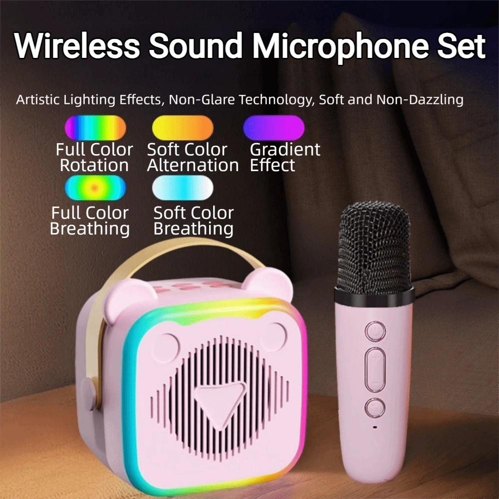 3.5mm Earphone Mini Karaoke Machine Portable Wireless Sound Microphone Set  Parties