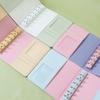 custom A6 PU leather macaron budget binders color notebook money organizer planner budget binder