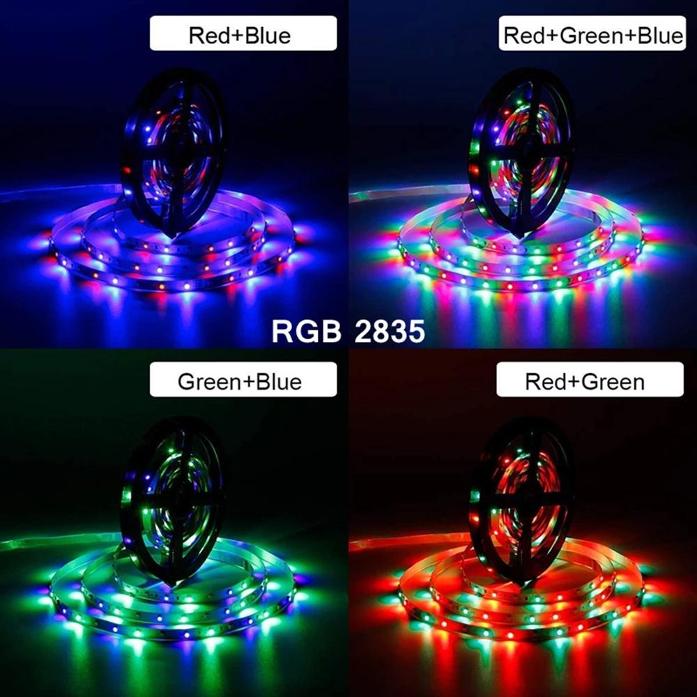 1/2/5/10M 2835 LED Light Strips Kit Infrared Remote Control Decoration Light Lamp Ribbon for Festival Party Bedroom BackLight