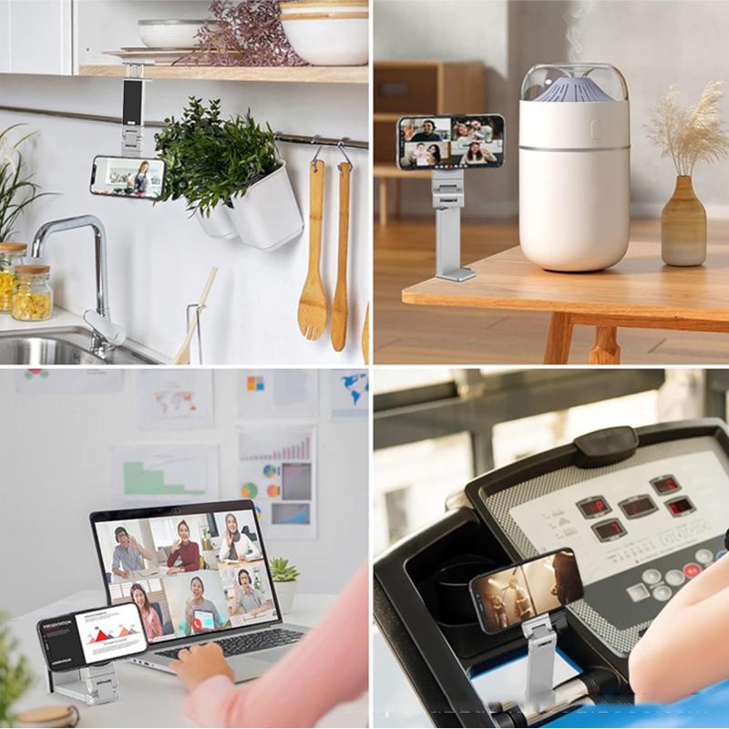 Adjustable ABS Magnetic Phone Holder Travel Essentials Flexible Rotation Hands-Free Airplane Phone Mount Seat Phone Stand