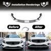 For Mercedes Benz A Class W176 Pre-Facelift 2013 2014 2015 Automobile Front Bumper Spoiler Lip Modification Decoration Body Kit